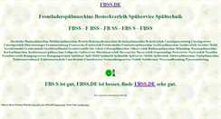 Desktop Screenshot of fbss.de